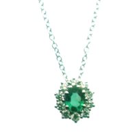 Collana Salvini Donna in Oro bianco Smeraldo 0.38 Ct 20099693 - 20099693